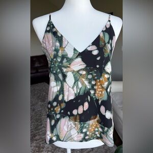 Peyton Jensen XS Butterfly Watercolor Camisole Blouse